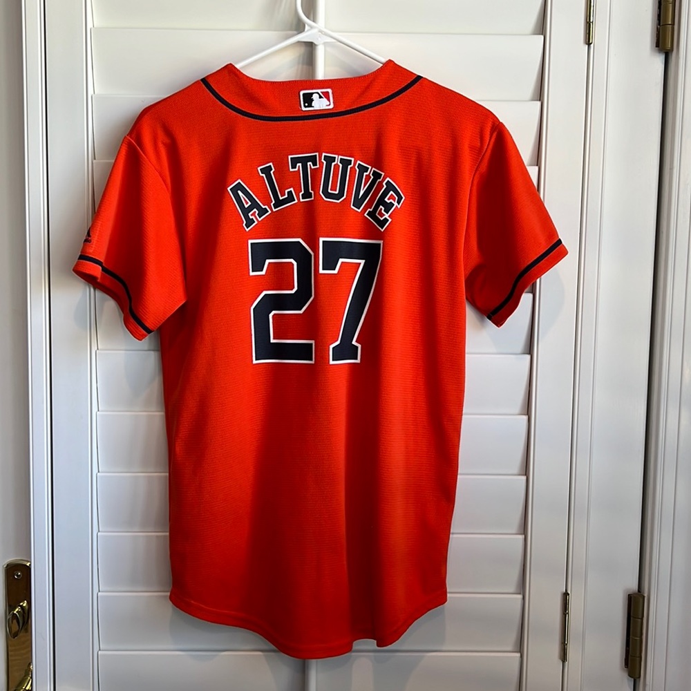 #27 Altuve Houston Astros Jersey, Youth L/14-16, Orange